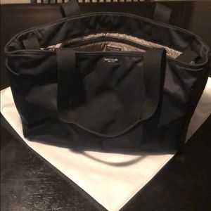 Kate Spade Black Nylon Diaper Bag